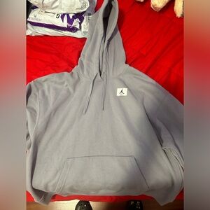 Women’s Air Jordan Cropped Grey Hoodie